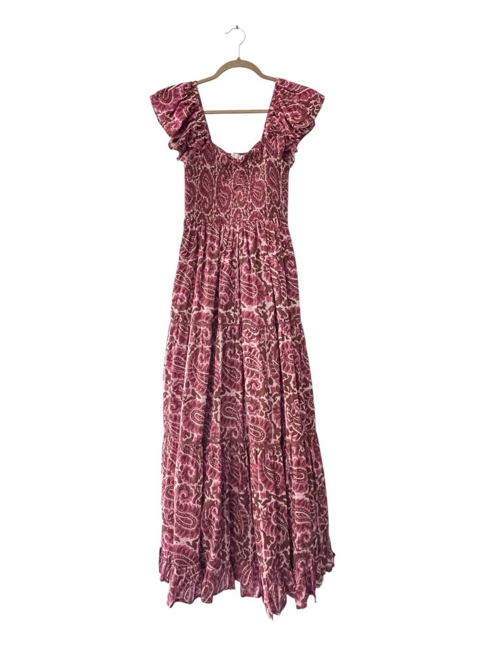 Cleobella Zahara Maxi Dress Aurora Paisley Organic Cotton Small Like New